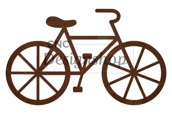 Bicycle Wall Art - DXF File for CNC