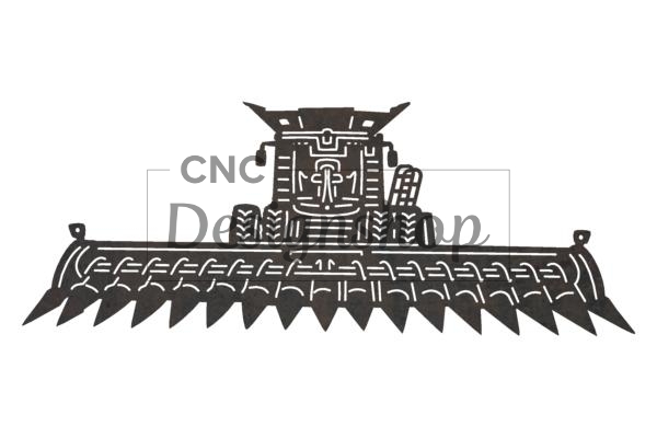 Combine Harvester DXF File For CNC