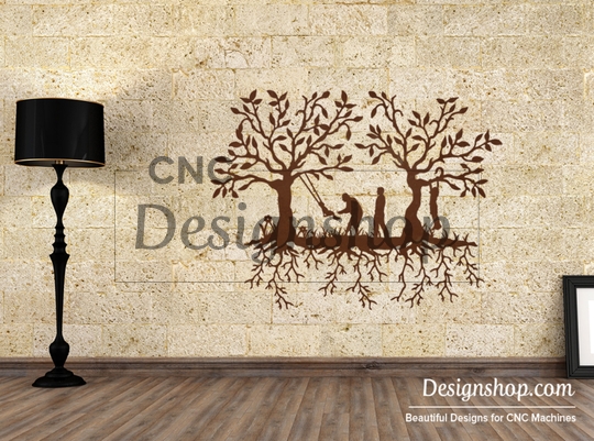 Family Wall Art - DXF File for CNC