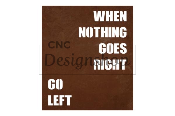 Quote Wall Art - DXF File for CNC