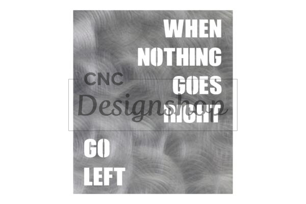 Quote Wall Art - DXF File for CNC