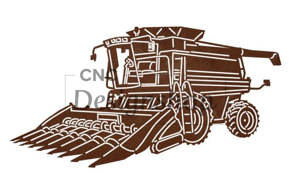 combine harvester clipart