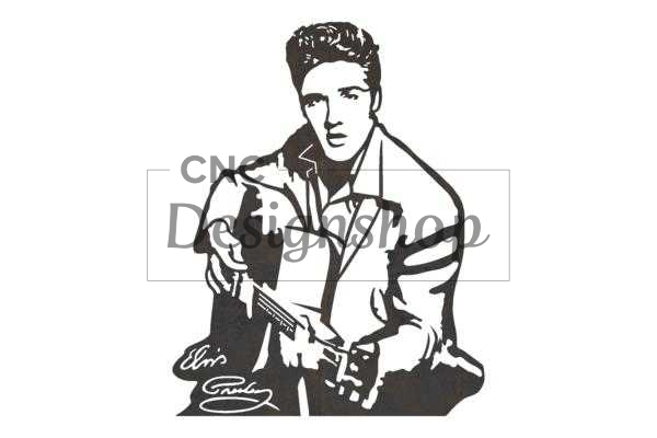 elvis guitar clipart
