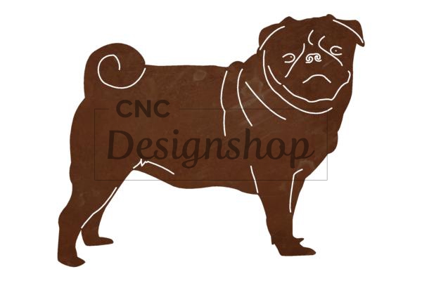 Pug DXF File for CNC