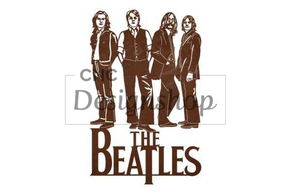 The Beatles Wall Art - DXF File for CNC