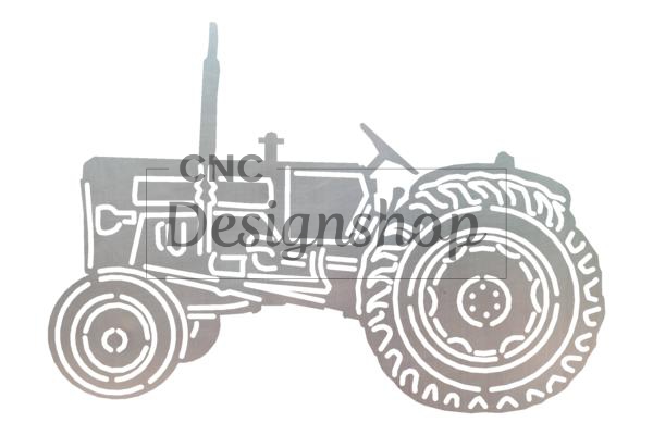 tractor silhouette drawing