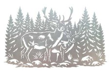 Two Deer Wall Art