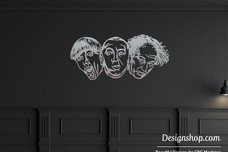 Three Stooges Wall Art