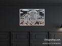 Bison in Mountain Wall Art