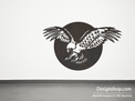 Eagle Moon Stock Art
