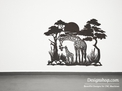 Giraffe and Baby Wall Art