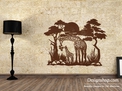 Giraffe and Baby Wall Art