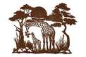 Giraffe and Baby Wall Art