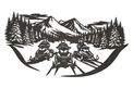 Snowmobiles Wall Art