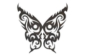 Tribal Butterfly Design DXF File