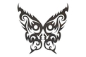 Tribal Butterfly Design DXF File