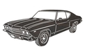 1969 Chevy Chevelle DXF File