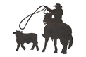 Cowboy Calf Roping DXF File