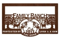 Family Ranch Sign