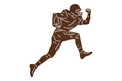 Running Football Player DXF File