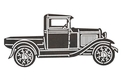 Old Truck Side-Profile DXF File