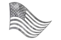 U.S. Flag Waving DXF File