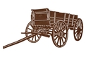 Old-fashioned Wooden Wagon DXF File