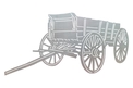 Old-fashioned Wooden Wagon DXF File