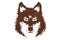 Gray Wolf Face DXF File