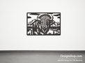 Bison in Mountain Wall Art