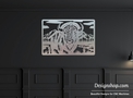 Bison in Mountain Wall Art