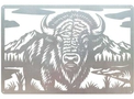 Bison in Mountain Wall Art