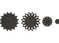 Layered Sunflower Wall Art