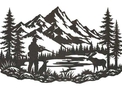 Moose Hunting Wall Art