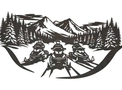 Snowmobiles Wall Art