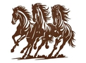Three Horses Wall Art