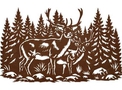 Two Deer Wall Art