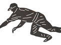 Diving Baseball Player DXF File