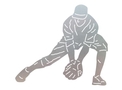 Bending Baseball Player DXF File