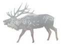 Bellowing Sambar Buck DXF File