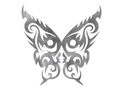 Tribal Butterfly Design DXF File