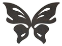 Open Butterfly Wings DXF File