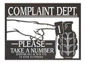 Complaint Dept. Wall Art