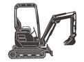 Mini Excavator DXF File