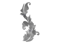 Wavy Floral Design DXF File