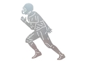 Football Player Running DXF File