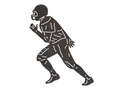 Football Player Running DXF File