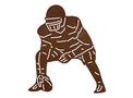 Center Football Player DXF File