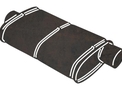 Chambered Car Muffler DXF File