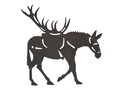 Mule with Antlers DXF File